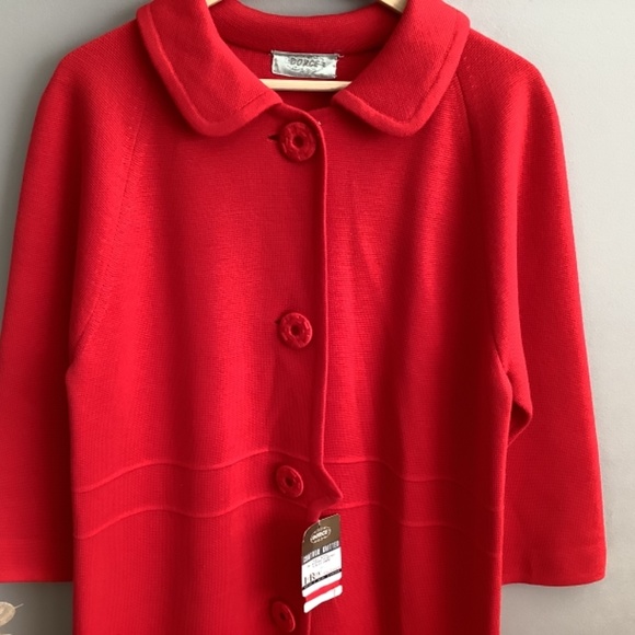 😍🤩Host Pick! Gorgeous Red Vintage Wool Jacket/ Coat - Picture 13 of 14